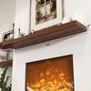 Axeman Floating Shelves for Wall, Rustic Wood Wall Mounted Shelves
