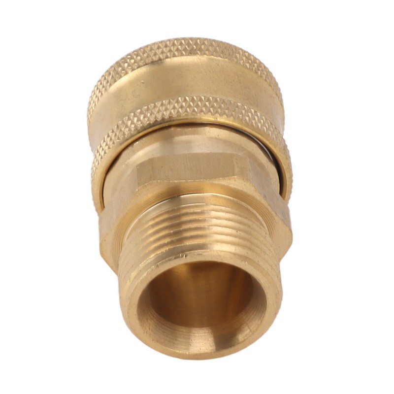 2Pcs Pure Copper M22 High Pressure Washer Fitting Adapter 3/8