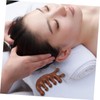 Healvian 2pcs Wooden Scalp Massager Comb Ergonomic Portable Hair Care