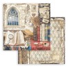 Stamperia 8" x 8" Paper Pad Vintage Library