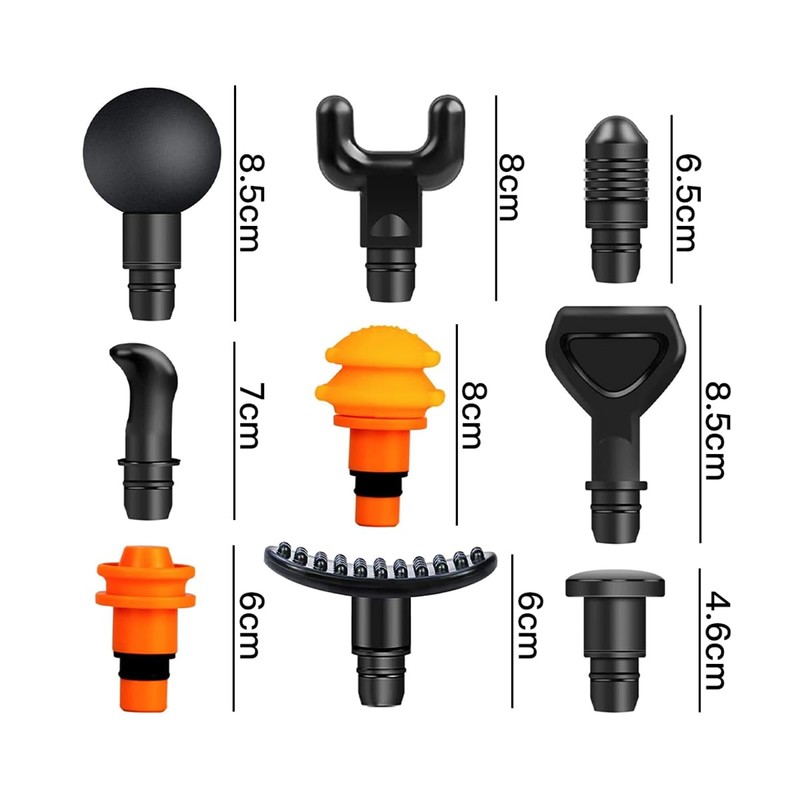ANCLLO 9PCS Massage Gun Attachment Heads 9 Different Muscle Massager
