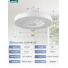 LEDIARY 20 Inch Low Profile Ceiling Fans with Lights, Led