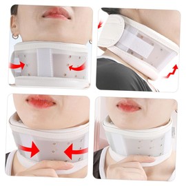 BIUDECO Adjustable Neck Support Holder for Correction for Neck Exhaust and Support Ergonomic Design White m Size