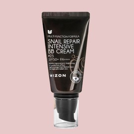 Mizon Snail Repair Intensive BB Cream SPF50+ PA+++ No. 25 Warm Beige, 1 piece / 미즈온 스네일 리페어 인텐시브 비비 BB크림 SPF50+ PA+++ 25호 웜 베이지, 1개