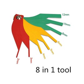 Hsthe Sea Brake Pad Measuring Ruler Brake Pad Thickness Measuring Ruler Brake Pad Thickness Gauge Measuring Ruler Tool Set