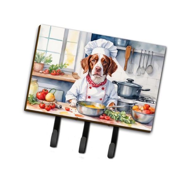 Caroline's Treasures Brittany Spaniel The Chef Leash or Key Holder