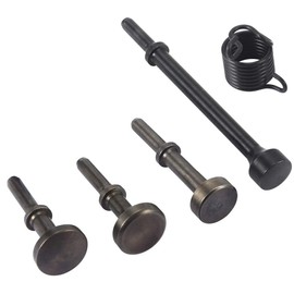 5 Pcs Air Hammer Bits Set, 0.401 Shank Smoothing Pneumatic Air Hammer Pneumatic Chisel Bits Tools Kit, Extended Length Hammer Tool With Spring.
