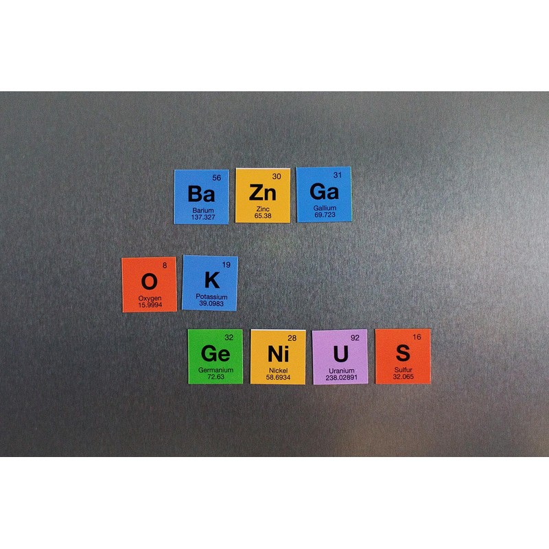 getDigital Periodensystem Puzzle Flache Kühlschrankmagnete, Magnet, Mehrfarbig, 8 x 12