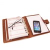 Almadih Leather Organizer A5 with Rings Brown VT Genuine Leather