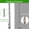 rietegio 6 Meter Roller Blind Chain 4.5mm Stainless Steel Blind