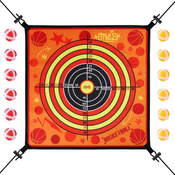 Trampoline Dart Board Game Accessory, 23.62 Inch Dartboard Games Set