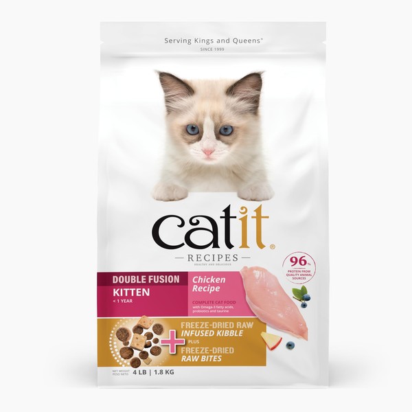 Catit Recipes Double Fusion Kitten Food – Chicken Recipe, 96%