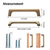 Goo-Ki 5''(128mm) Hole Centers Antique Brass Cabinet Pulls, Stylish Cabinet