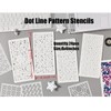 24Pcs Dot Line Pattern Stencils (8x4 Inches) – Reusable PET