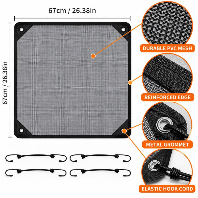 4 Pack 28 x 28 Inch Outdoor AC Condenser Mesh