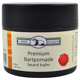 Golddachs Premium beard pomade in a plastic box