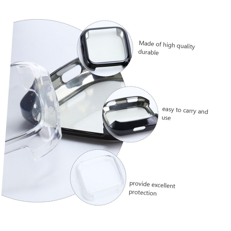 TEHAUX 2pcs Anti-Scratch Cover Plating Protective Case Smartwatch Cases Protector
