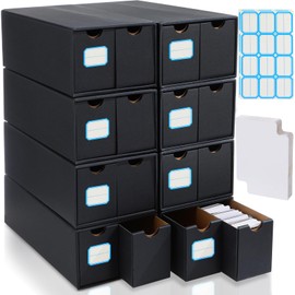 Teenyyou 16 Pack Trading Cardboard Card Storage Box, with 50 Card Dividers and Labels, Collectors Card Organizer Sport Cards Storage Box for Games, Star, Baseball Card Collection Supplies