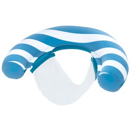 Bestway 103 x 70 x 21.5 cm 1 Person Comfort Plush CoolDown Mesh Sleeping Surface Pool Seat with 2 Air Chambers Waterproof Safety Valves Includes Repair Patch