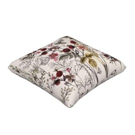 WEINAODI Floral and Plants Throw Pillow Covers Butterfly Beautiful Flower Pillow Cover 18x18 Inch Set of 2 Vintage Wildflowers Square Pillowcase Decorative Cushion Cases for Couch Sofa
