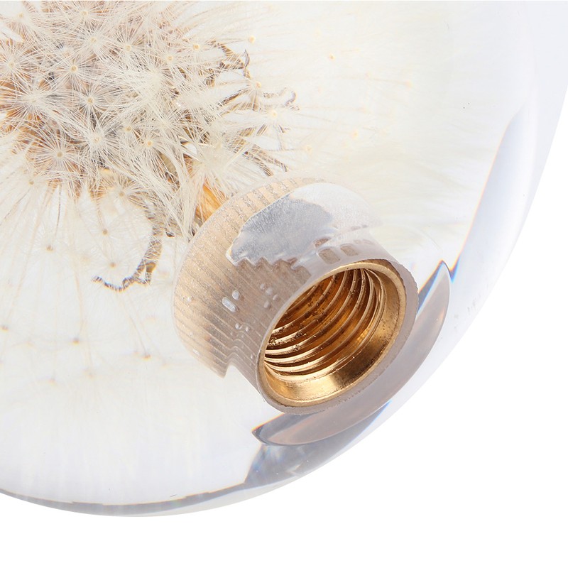 2.8in Shift Knob Crystal Real Dandelions Flowers Universal Accessory with