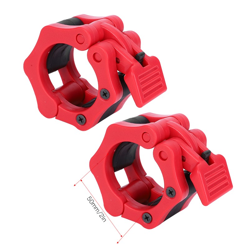 2Pcs Plastic Safe Lock Collars Clip Buckle Weightlifting Barbell Dumbbell