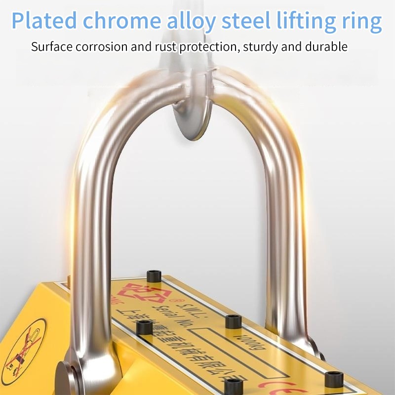 Permanent Magnetic Lifter, 440 lb/200kg Pulling Capacity, Strong Neodymium Magnets