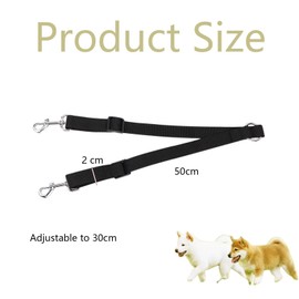 Double Dog Lead Double Dog Lead For Walking 2 Dogs No Tangle Adjustable Double Pet Trainer Lead No Tangle 360°Rotation Dog Leash Double Dog Lead Double Ended Lead For Dogs