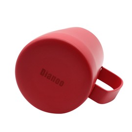 Dianoo Stainless Steel Frothing Pitcher Jug Milk Frothers Cup Suitable for Coffee, Latte and Frothing Milk 350ml pinky red