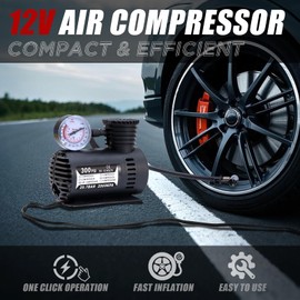 AUTODECO Car Emergency Roadside Assistance Kit with Jumper Cables Tire Inflator Automotive Kit for Car Vehicle