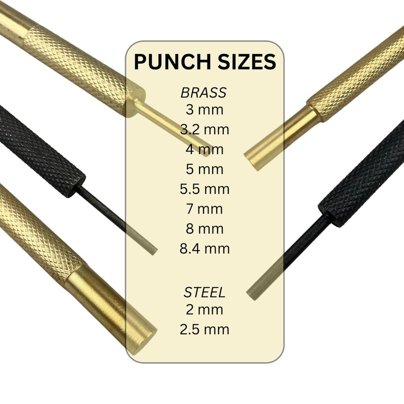 WEDGE 11 Piece Hammer & Punch Set | Includes 8