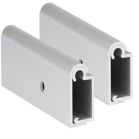 EXCELFU Aluminum RV Table Support Trim Camper RV Table Mount Bracket for Sliding Table Support, Smooth Finish 30", Includes Mounting Screws, 2 Pack, Silver