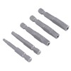 Magnetic Pentagon Screwdriver Bit, Magnetic Key Drill Bit Set, 5-Piece