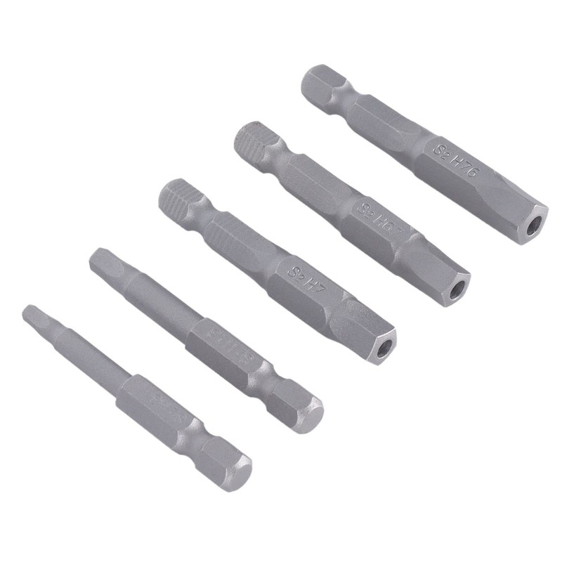 Magnetic Pentagon Screwdriver Bit, Magnetic Key Drill Bit Set, 5-Piece