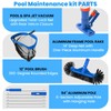 Poolvio Pool Cleaning Kit with Spa Jet Vacuum Cleaner, 8-Foot