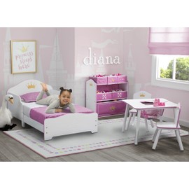 Delta Children Pearl Dot Rectangle Area Rug for Kids, 53-Inch x 59-Inch