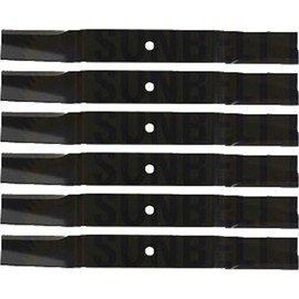 (6 Pack) Premium Low Lift Replacement XHT Lawn Mower Blade Fits J. Thomas GR3379 | 18" x 2" / 0.5" Hole