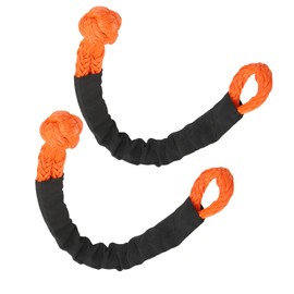 Synthetic Soft Shackle for Boating, ATV, UTV, SUV, Pack of 2, Synthetic Soft Shackle, 21 Ton Breaking Strength, Flexible Lightweight Rope Shackle for Trucks, SUVs, SUVs