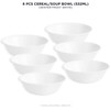 Corelle Vitrelle 6-Piece Soup/Cereal Bowl Set Triple Layer Glass and