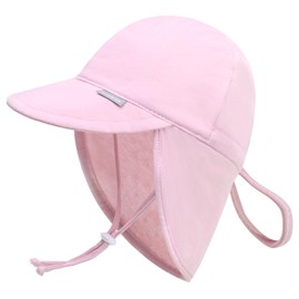 JANGANNSA UPF 50+ Baby Sun Hat with Ear and Neck Protection Toddler Beach Hat for Boys & Girls Infant Summer Sun Hat Ideal for Summer Fun, F-pink, 5 years