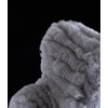HEIZZI Women's Real Fur Headband & Black Infinity Scarf -
