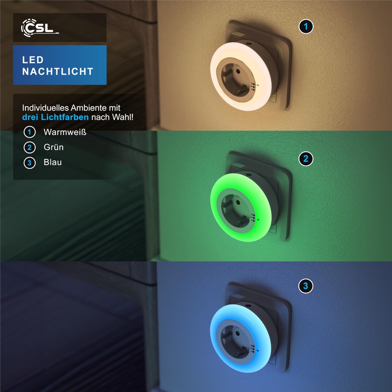 CSL - Night Light Socket with Twilight Sensor - LED