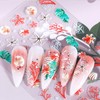 Summer Nail Art Stickers 3D Self-Adhesive Nail Decals Seashell Starfish