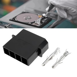 The Lord of the Tools 4pcs 4 Pin Computer PATA HDD PC Power Connector Kit Compatible with Molex Power Interface Hard Drive Optical Drive (Female)