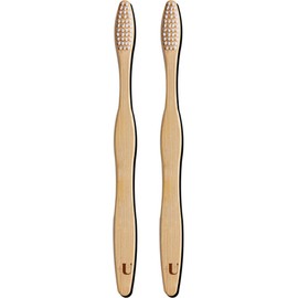 Plus Ultra Bamboo Toothbrushes For Adults, 2-Pack / Plus Ultra Logo
