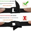 Anfyko Tie Down Straps, 3 m, Pack of 4, Pointed