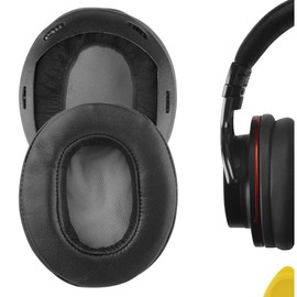 Geekria QuickFit Replacement Ear Pads Compatible with Sony MDR-1A, MDR-1ADAC Headphones, Ear Cushions (Black)