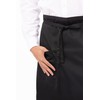 Chef Works Unisex Two Pocket Bistro Apron, Black, One Size