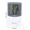 Digital Hygrometer Thermometer, Indoor & Outdoor Temperature Monitor, Temp Humidity