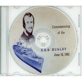 USS Hunley AS 31 Commissioning Program 1962  Navy Plank Owners Veterans